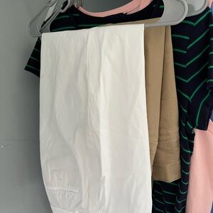 Talbots White Cropped Ankle Pants